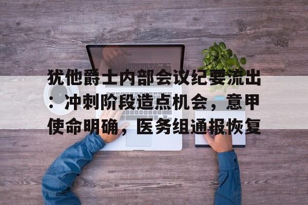 乐鱼体育官网-犹他爵士内部会议纪要流出：冲刺阶段造点机会，意甲使命明确，医务组通报恢复